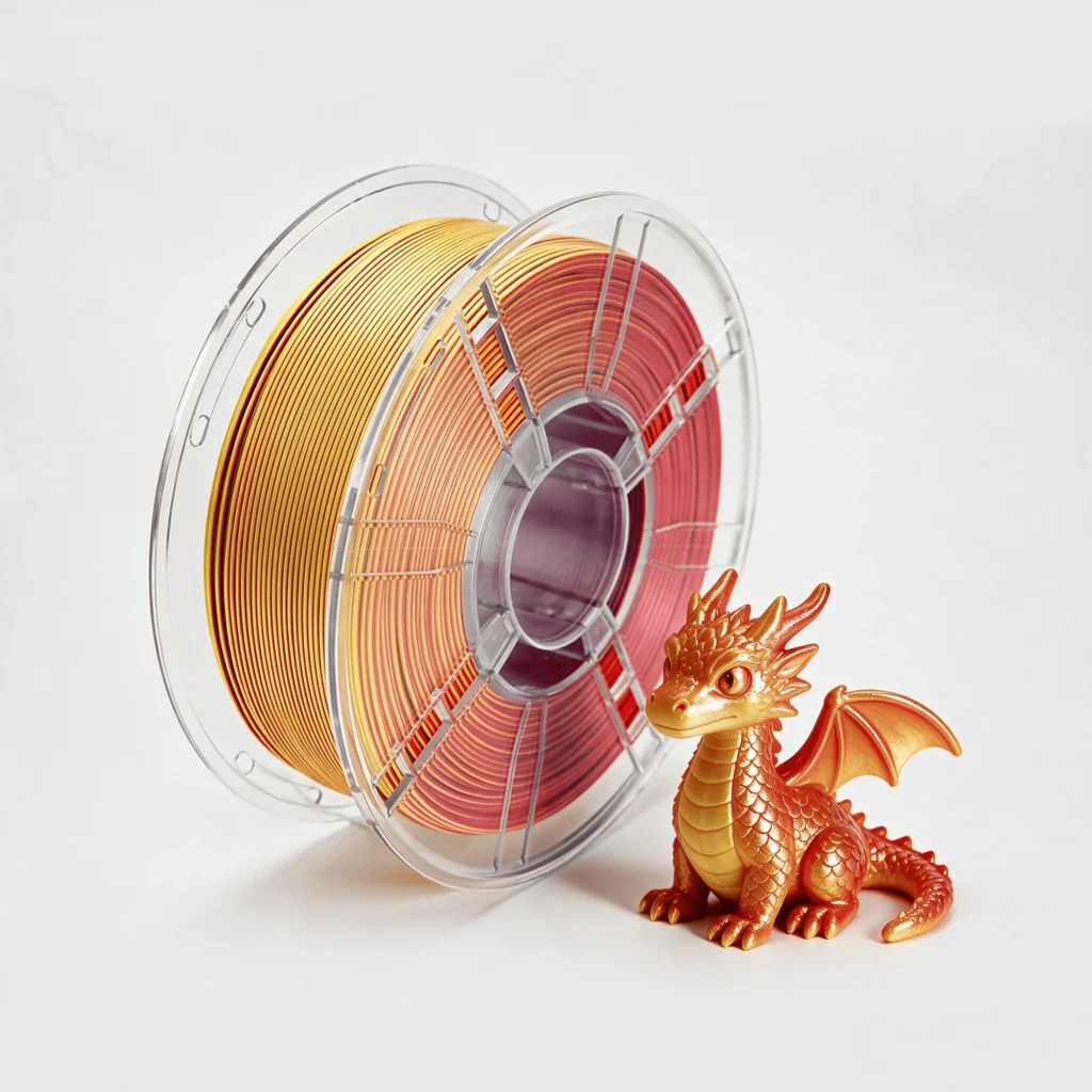 필라멘트 PLA · 실크 · 2색 · 1.75mm
