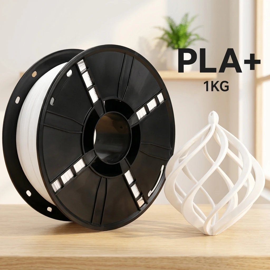 フィラメント PLA+ · ホワイト · 1.75mm