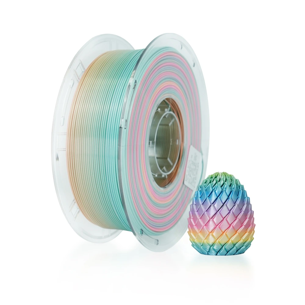 필라멘트 PLA · 실크 · 레인보우 · 1.75mm / 2.85mm / 3.5mm