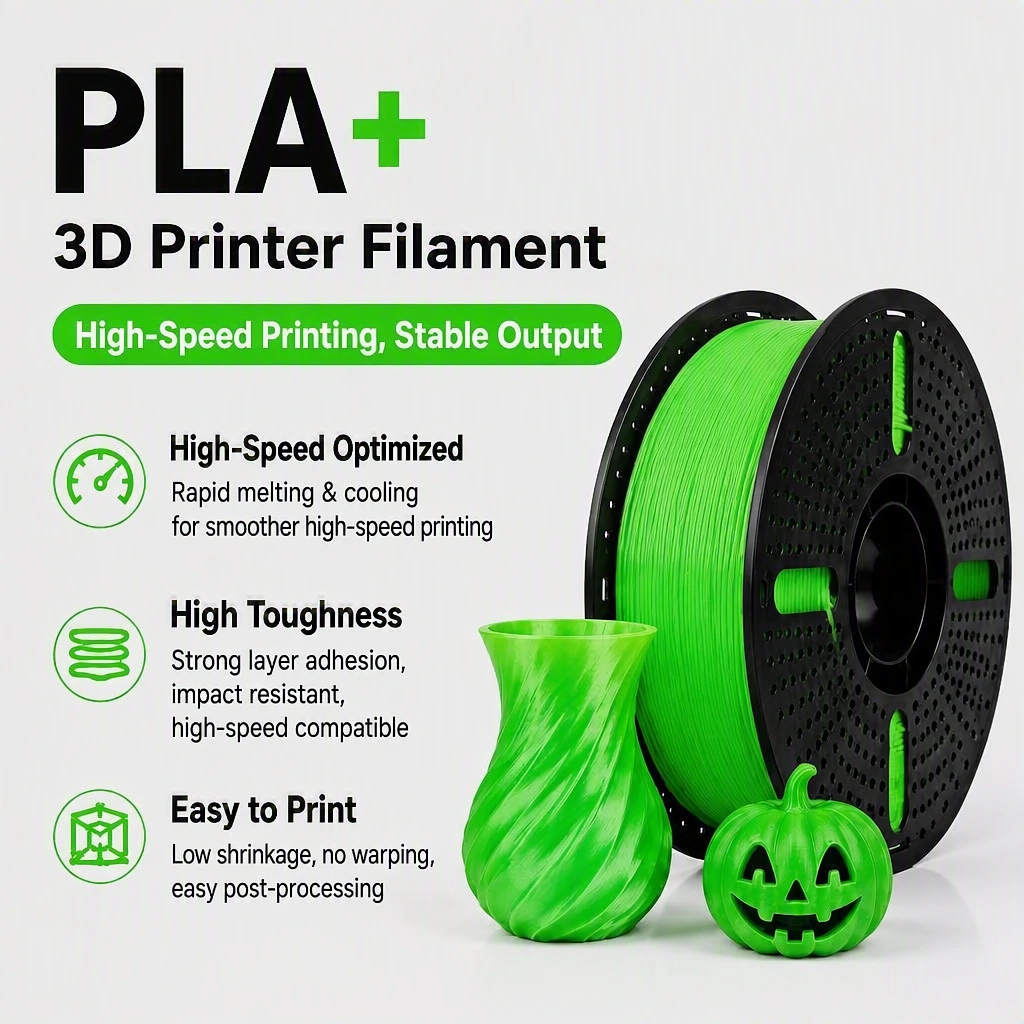 Filamento PLA+ · Verde · 1.75mm