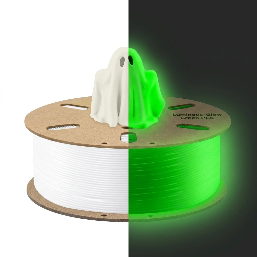 Filament PLA · Lichtgevend · Groen · 1.75mm · 1Kg